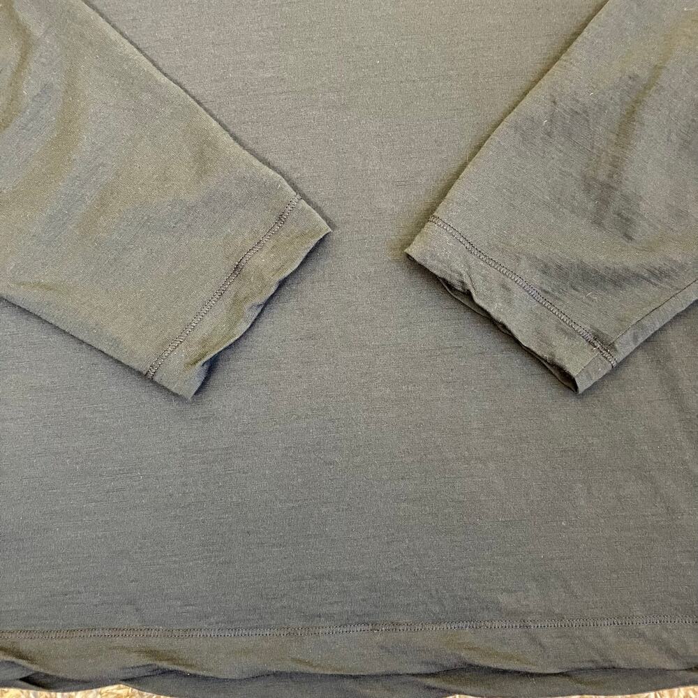 Proof by Huckberry Mens Sz XL 72 Hour Merino Wool Henley Black Base Layer Shirt - Picture 16 of 16